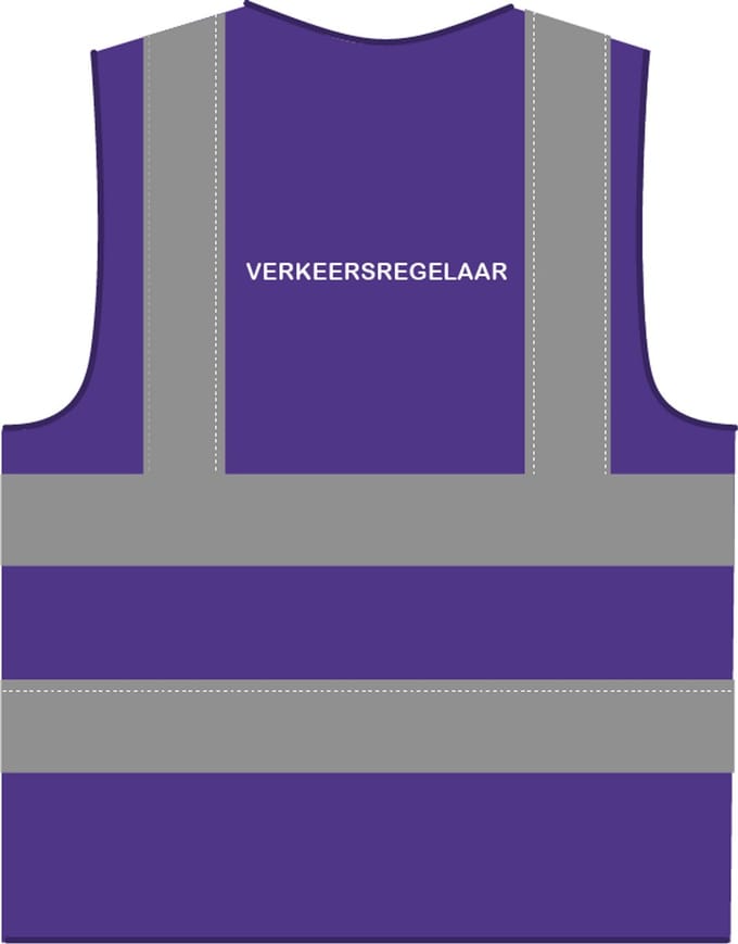 Verkeersregelaar hesje RWS paars