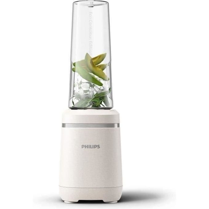 Philips Eco Conscious Edition Blender | Hr2500/00 | Tafelmodel | 350W | Materiaal Kan Glas | Inhoud Kan 0,6 L | Wit Mat
