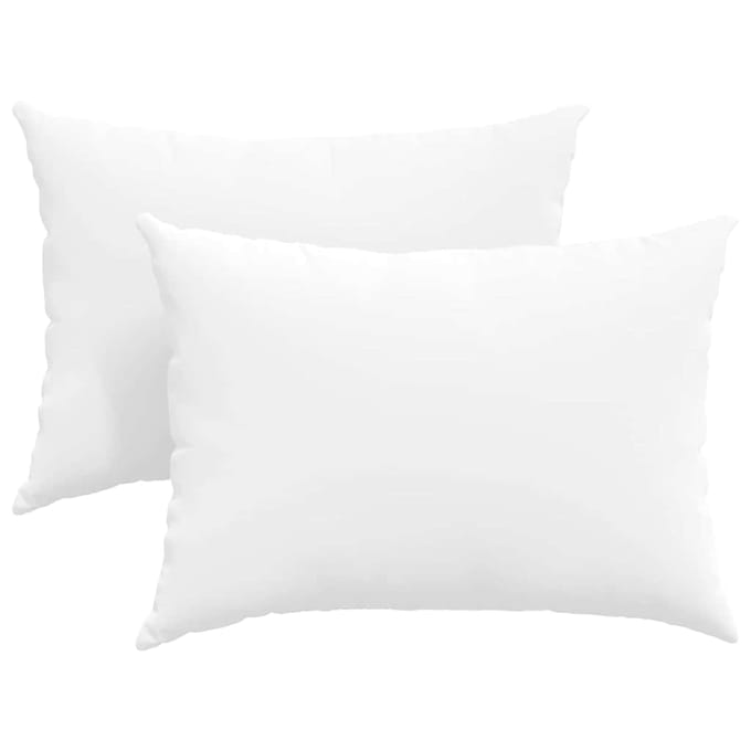 vidaXL - Zitkussens - 2 - st - Stof - Wit - 70 - x - 50 - cm