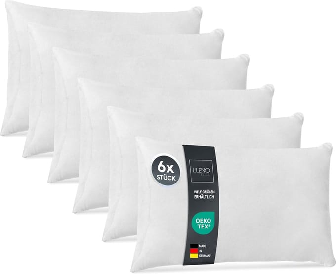 Set van 6 Binnenkussens 70x90cm - Wasbaar Polyester Kussenvulling voor Sofa en Sierkussen
