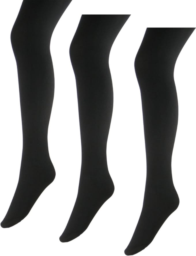 Marianne - Opaque Dames Panty - 80 Denier - 3-Pack - Maat S/M - Zwart
