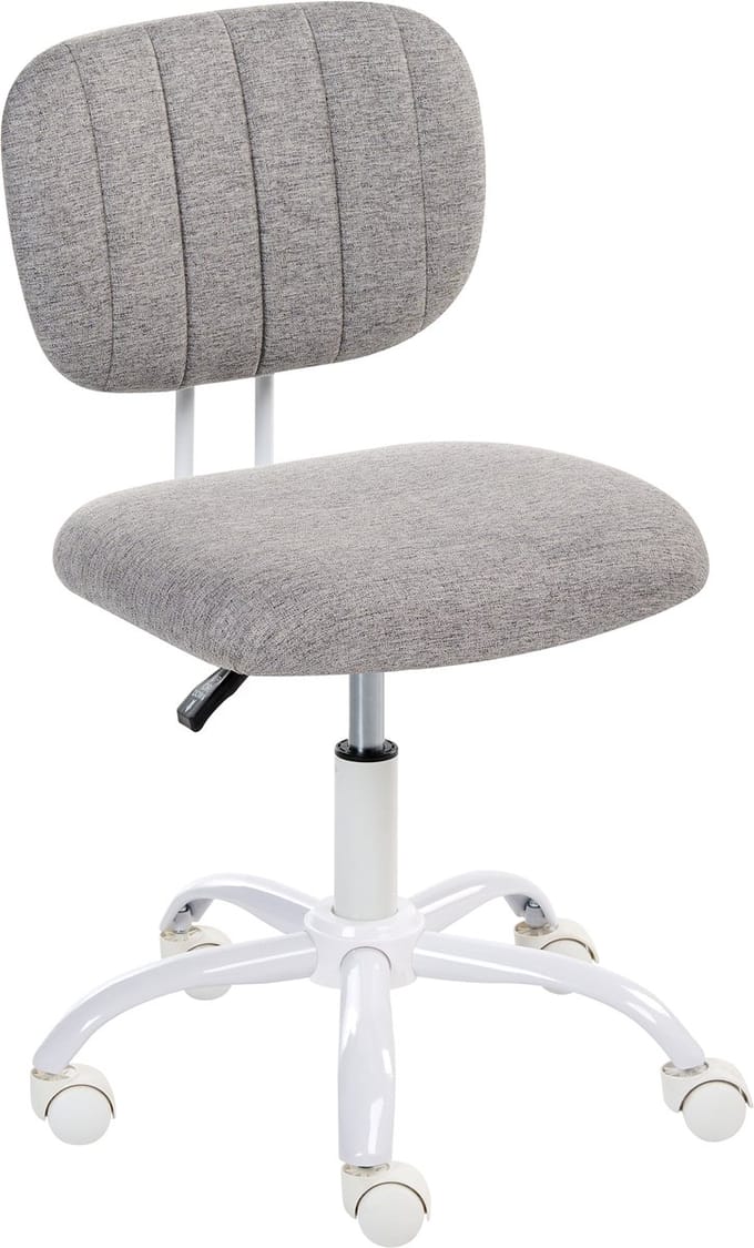BUBBLY - Bureaustoel - Lichtgrijs - Polyester