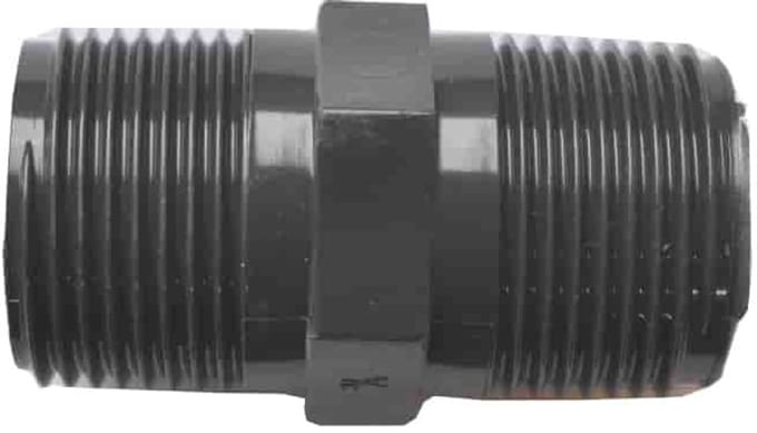 PVC Dubbelnippel 3/4 inch AG x AG - PVC Fittingen voor Buis Koppeling