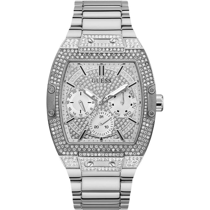 Guess GW0094G1 Phoenix Zilver Nightlife Herenhorloge