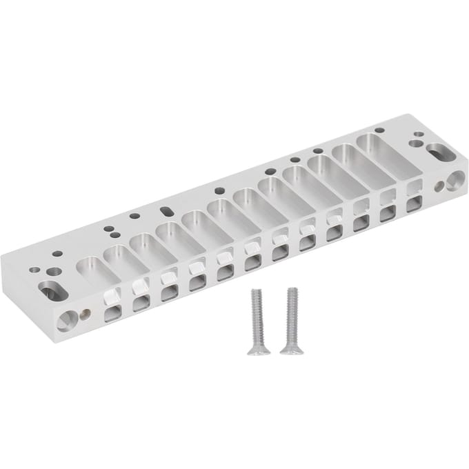 Mondharmonica Kam Deel 12 Gaten Chromatische Schaal Kam Mat Zilver Lichtgewicht voor HOHNER 270D white