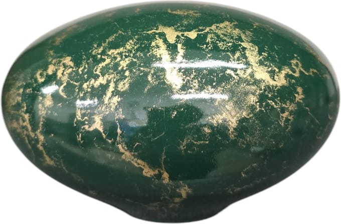 Mini Urn - Stone - Glas - Groen, Goud - 250ml