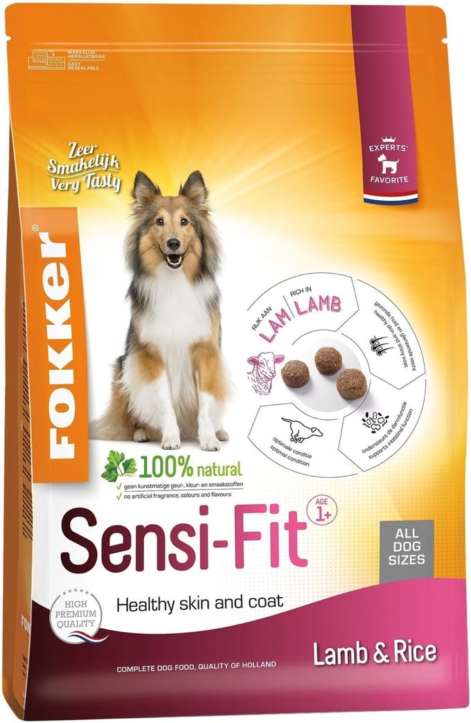 Fokker Dog Sensi-Fit Lam - Hondenvoer - 13 kg