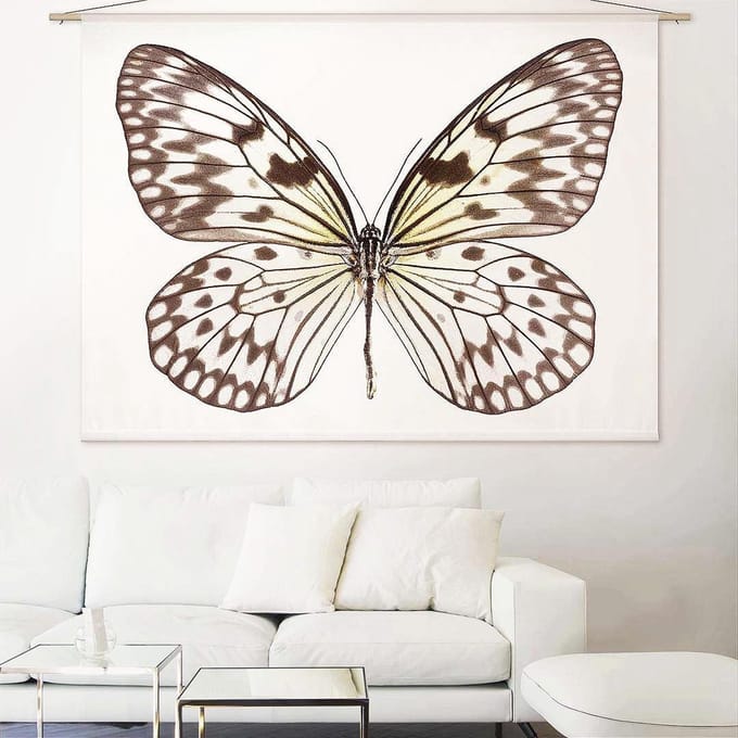 Wandkleed Idea leuconoe - vlinder