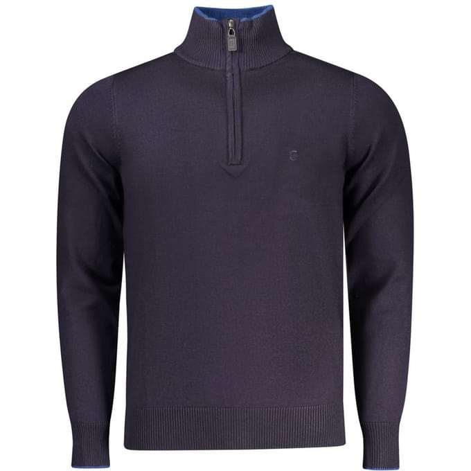 Coveri Beweeglijke Blauwe Viscose Heren Trui