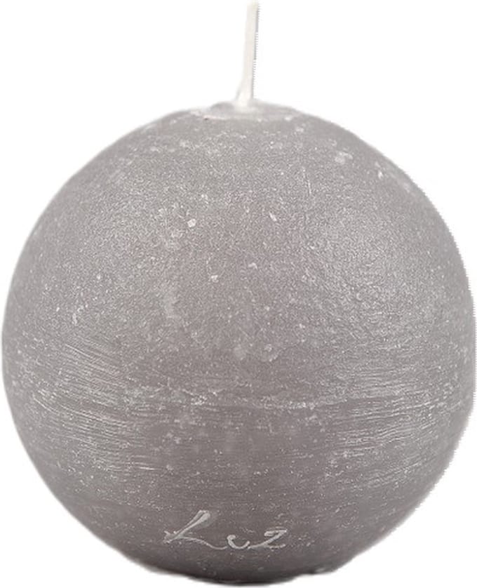 Rasteli Luz Your Senses kaars Bolkaars Muis Grijs D 8 cm per 2 stuks