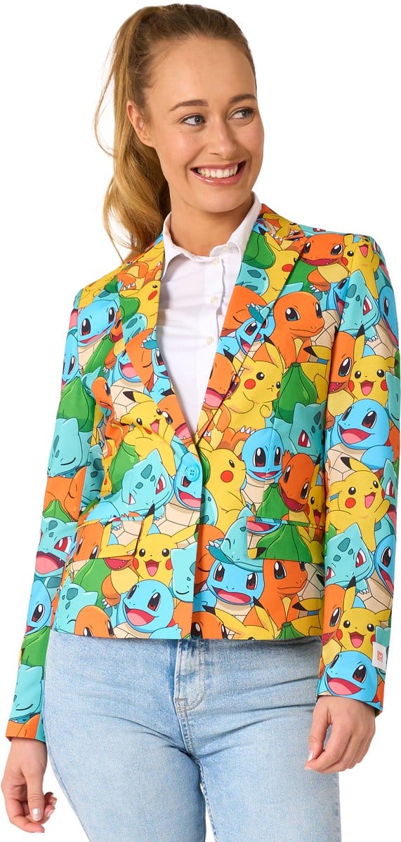 Opposuits Pokémon - Dames Blazer - Officieel Pokémon - Veelkleurig - EU44