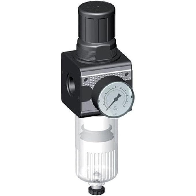 Filter-Regulator G3/4'' 6700l/min 0.1-3.0bar/1-44psi Semi-Auto Polycarbonaat Multifix 2