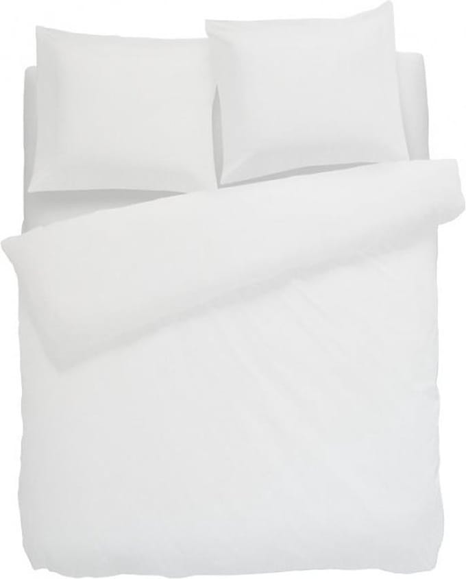 HNL Renfoce Uni Dekbedovertrek - Eenpersoons - 135x200 + 80x80 cm - White