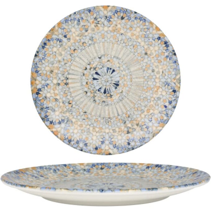 Bonna Dinerbord - Luca Mosaic - Porselein - 27 cm - set van 6