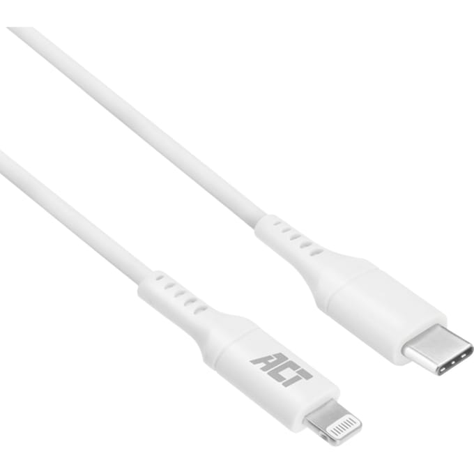 ACT USB 2.0 laad- en datakabel C male - Lightning male 1 meter, MFI gecertificeerd AC3014
