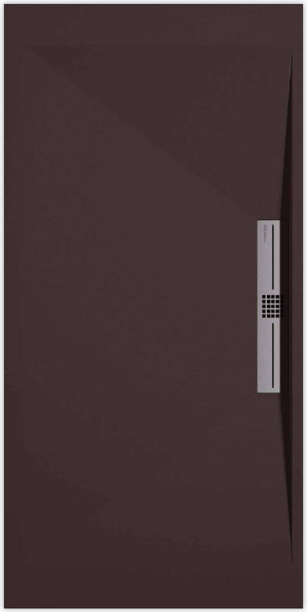 Sanifun douchebak Stone Side Chocolate Smooth 1200 x 700 S