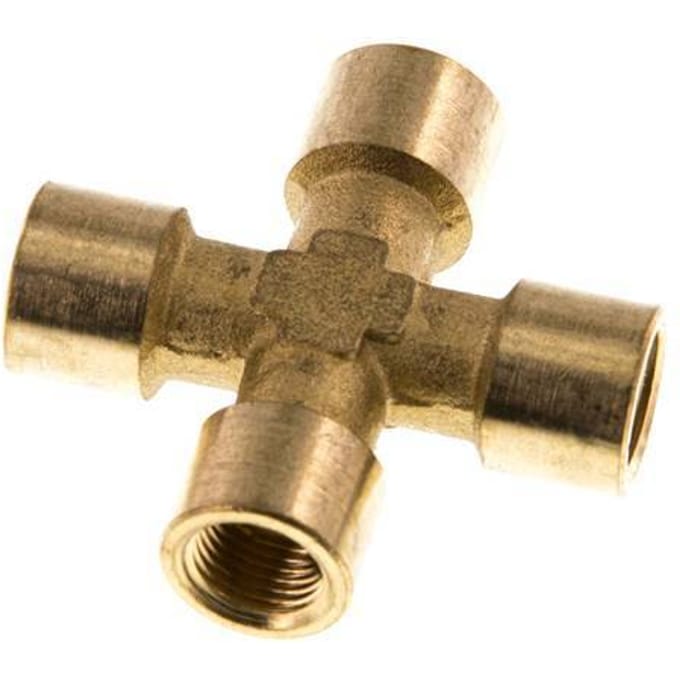 G 1/8'' Binnendraad Messing Kruissok 16 Bar [2 Stuks]