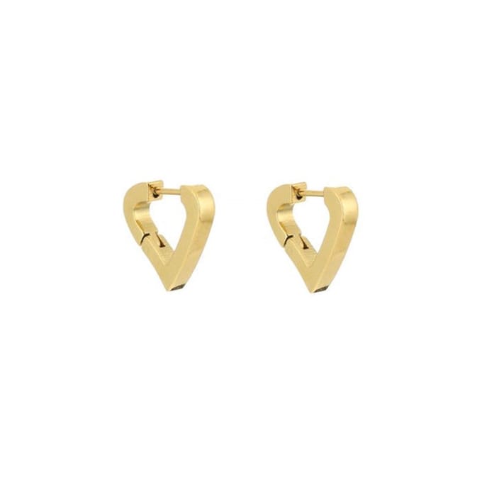 Bijoutheek Oorringen Heart Goud