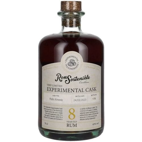Ron Sostenible 8 Years Old Experimental Pedro Ximenez Cask 43% Vol. 0,7l