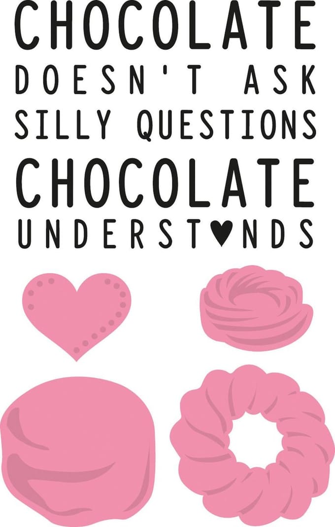 Marianne Design Collectables Chocolate doesnt ask COL1365