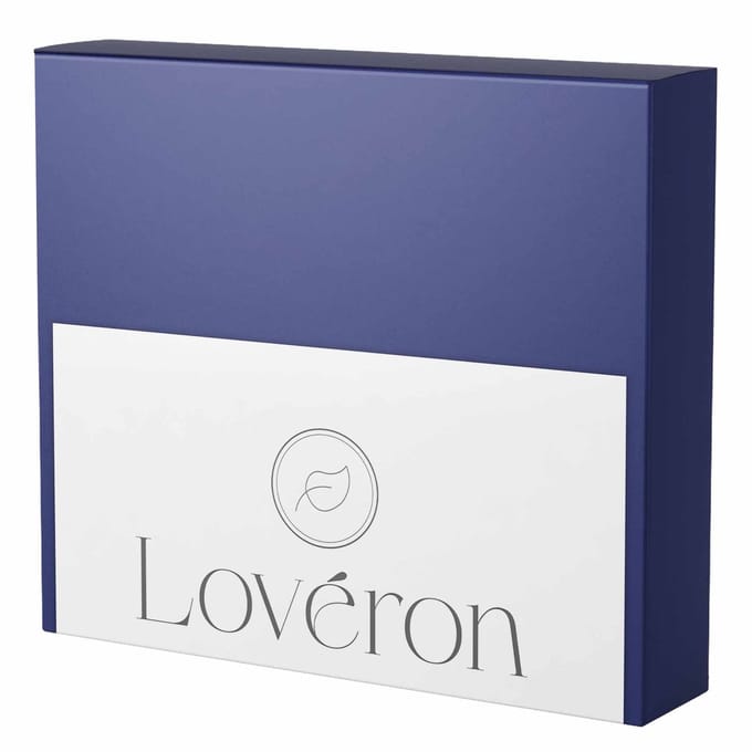 Lovéron kussensloop - Percale Katoen - 2 stuks - 50x70 cm - Navy blauw
