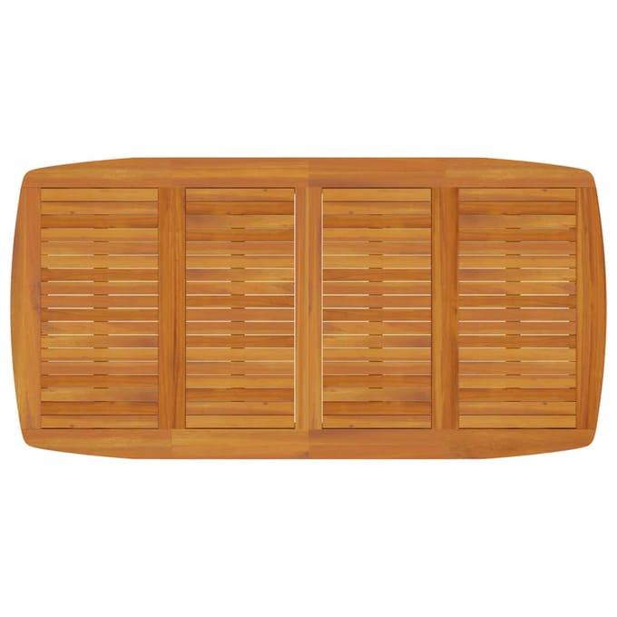 vidaXL - Tuintafel - 200x100x75 - cm - massief - acaciahout