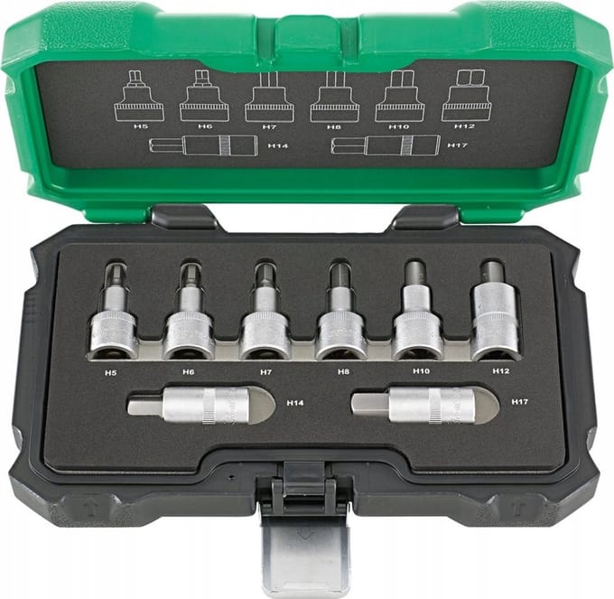 Fortis Dopset 1/2'' 8-delig 5-17mm Dopbits-set