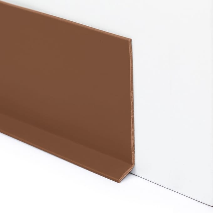 Rubbermagazijn - PVC Plint Bruin - 80x1,9mm - Flexibele plint - Lengte 10 meter - Vloerplint