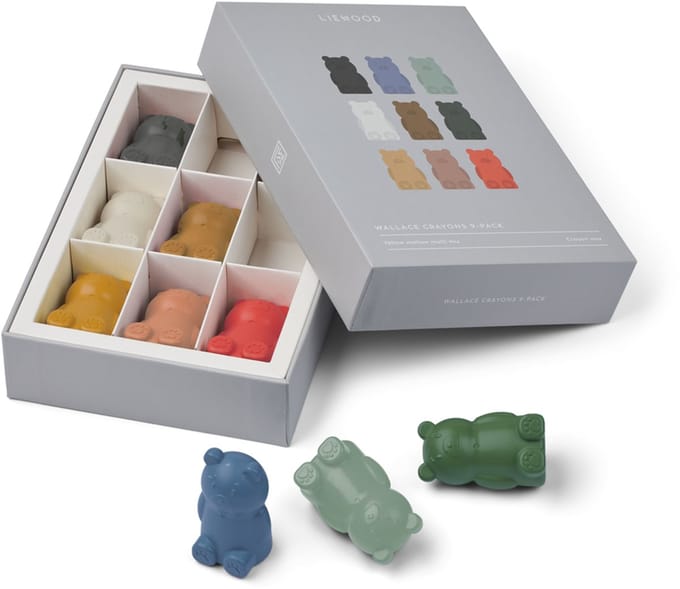 Liewood Wallace kleurpotloden, 9-delige set - Yellow mellow multi mix