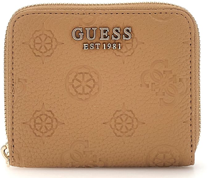 GUESS Portemonnee Cresidia SLG Zip Around Wallet Beige Lichtbruin