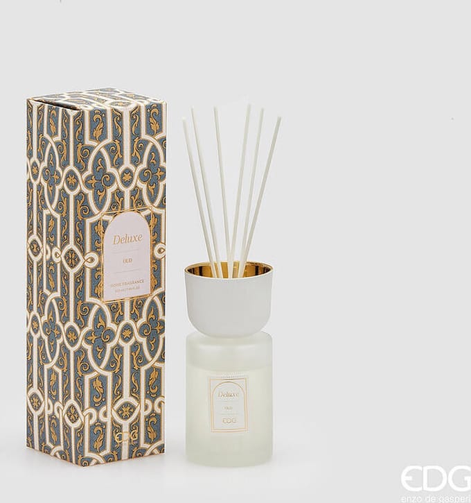 EDG Enzo De gasperi Luxe fles parfumeur 220ml – geurstokjes geur "Oud"