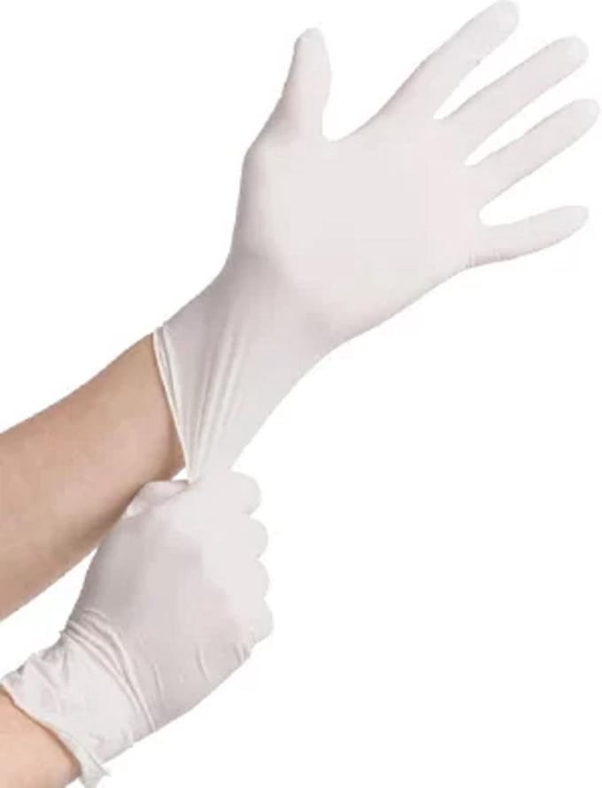 latex handschoenen-gepoederd -- 100 paar- Small