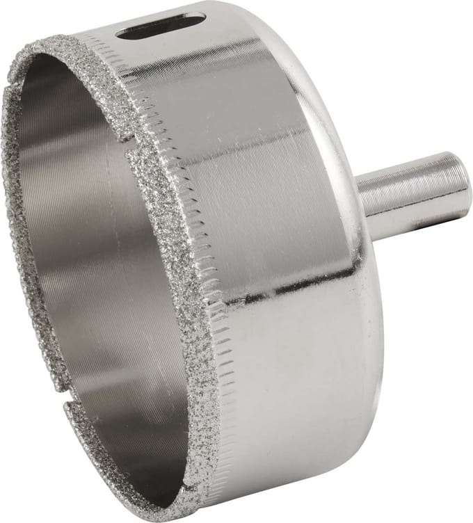 Qerato Tegelboor 75 mm nat - Glasboor - Diamantboor