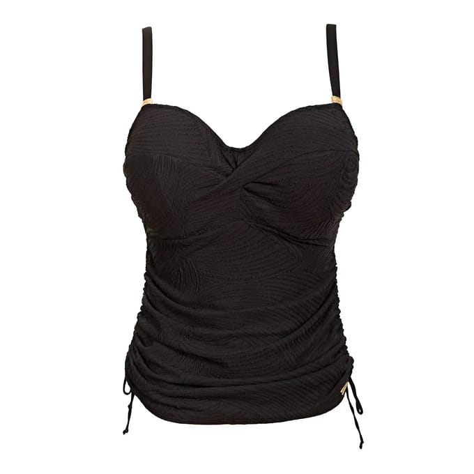 Fantasie Ottawa UW Twist Front Tankini Dames Bikinitopje - Zwart