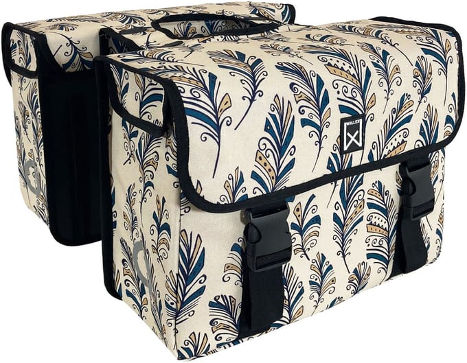 Willex - Dubbele Tas - Metropolis - Blue Feather - Universele Bevestiging - 34 liter