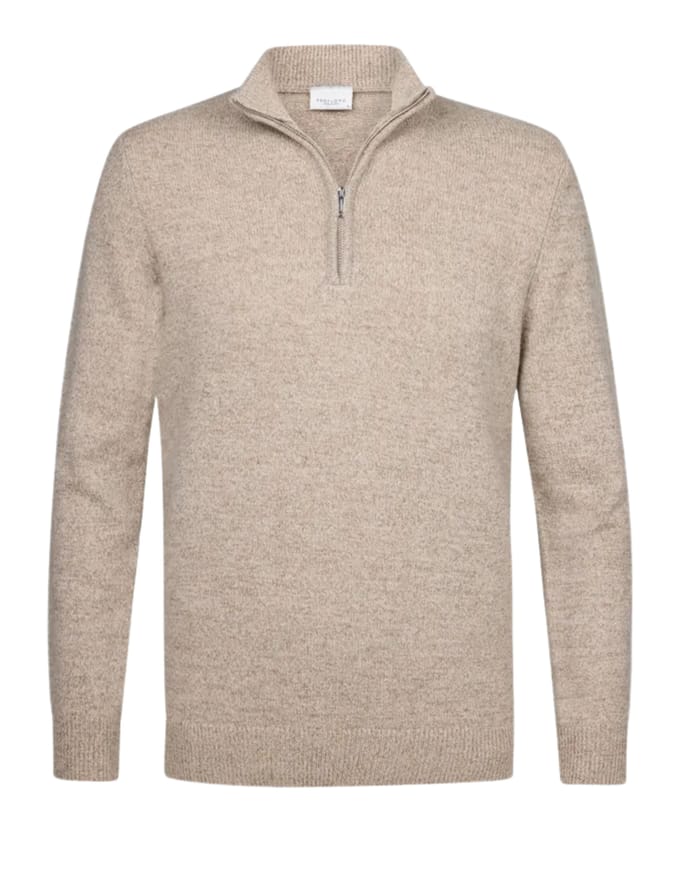 Profuomo  Lange Mouw Overhemden Zand Ppwj30029