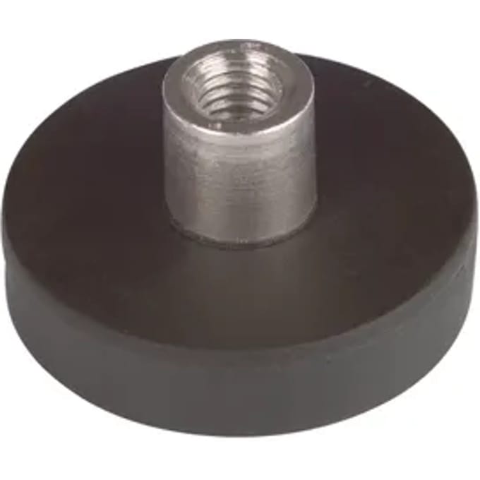 Fix-o-moll Bevestigingsmagneet - Rubber Met Schroefbus - Neodymium - Diameter 25mm