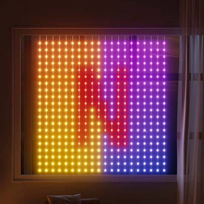 Govee slimme curtain lights 1,5x1,5m RGBIC - 400 leds