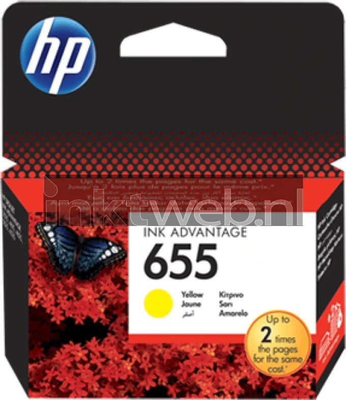 HP 655 geel (Origineel)