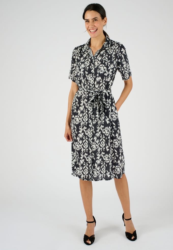 Damart - Overhemdjurk vezels zuivere viscose - Dames - Zwart - 52