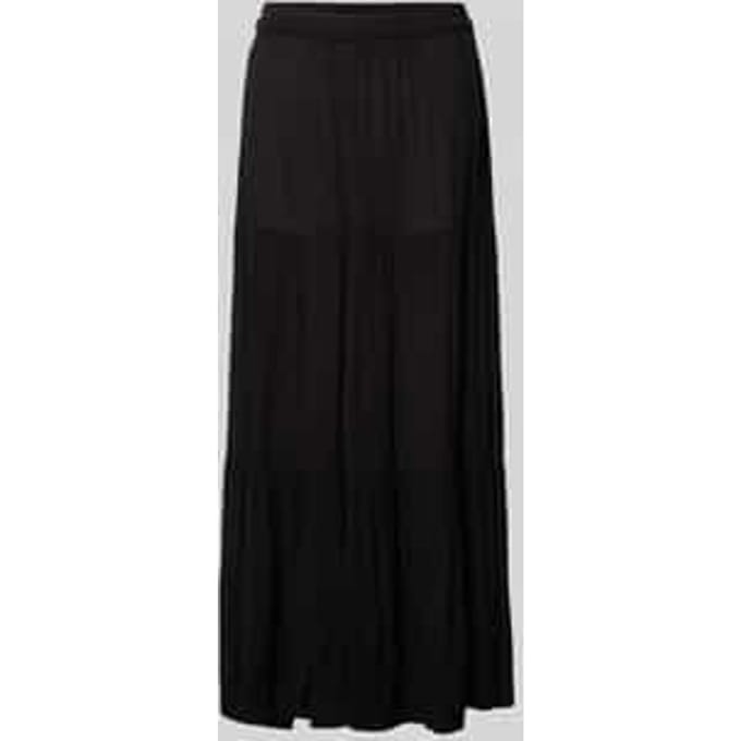 Uitlopende maxi-rok van zuivere viscose model 'MIKKA'