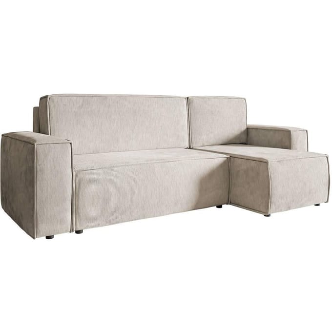 Hoekbank met slaapfunctie Crusado links/rechts chenille | Selsey Design
