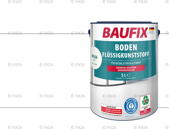 BAUFIX Vloeibare vloerverf 5 liter (Wit mat)