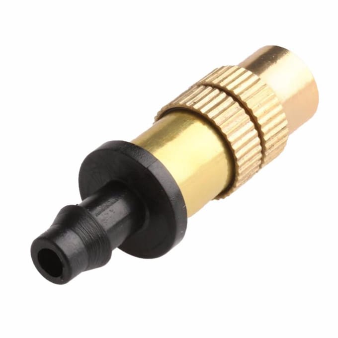 5 Stuks Tuin Verstelbare Messing Besproeiing Vernevelaar Sproeier Nozzles black