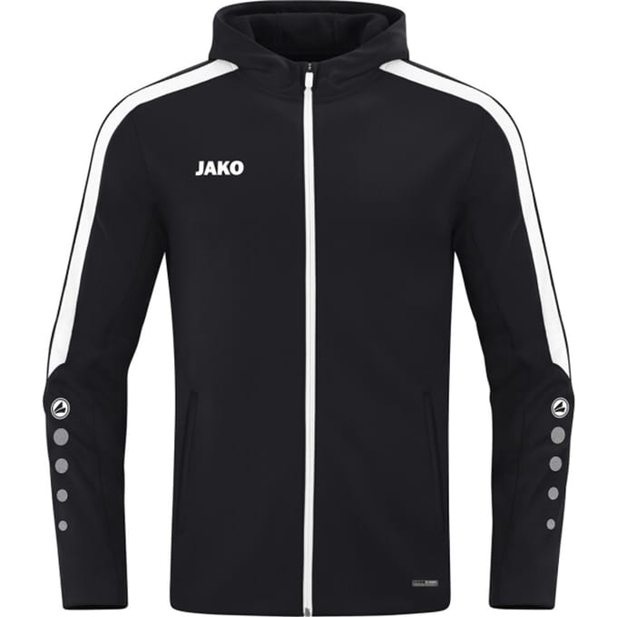 Jako Power Jas Met Kap Dames - Zwart | Maat: 36