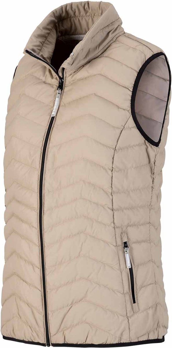 BJØRNSON Mette Bodywarmer Dames - Winddicht - Padded - Maat 54 - Beige