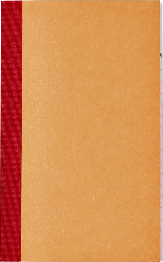 Kasboek 135x83mm 72blz 1 kolom oranje