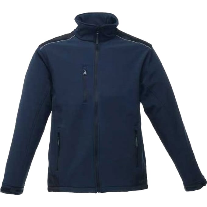 Regatta Heren Zandstorm Werkkleding Softshell Jasje (Marine / Zwart)