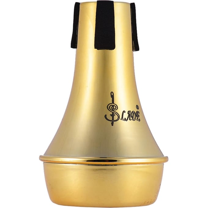 Mini lichtgewicht oefentrompet rechte demper demper Sourdine ABS materiaal goud