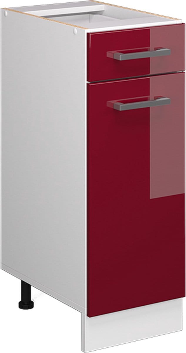 Vicco R-Line Keukenonderkast – 30 cm, WB Eik Rode hoogglans